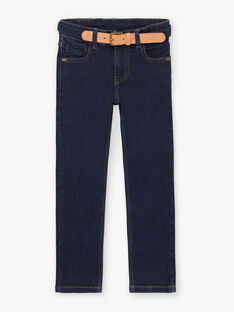 Jeans blu scuro con cintura bambino BIDISAGE / 21H3PGJ1JEAP270