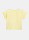 T-shirt gialla a fiori KOUETTE / 24E2PFD1TMCB104
