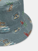 Cappello da pescatore color ruggine reversibile KROBOBAGE / 24E4PGE2CHAC200