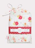 Parure da letto ecrù principessa con stampa a fiori TIPARURCHA / 20EZEN72PLC000
