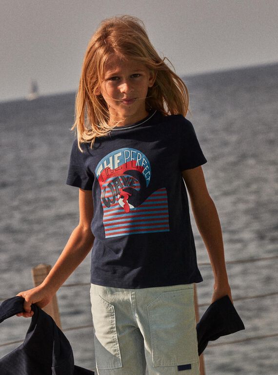 T-shirt con motivi onde e surfista FOWAVAGE / 23E3PGC1TMC070