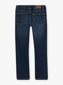 Jeans denim scuri con cuciture a contrasto neonato CAZIRAGE1 / 22E3PGF2JEAK005
