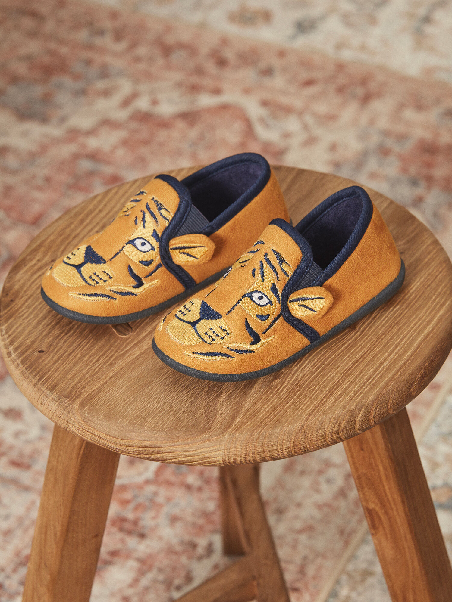 Pantofole gialle stile mocassini Ragazzo Sergent Major