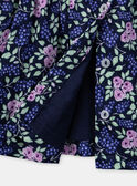 Abito blu navy con stampa a fiori KAFLORENCE / 24E1BFL2ROB070