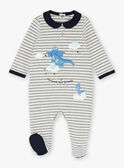 Tutina grigia e navy neonato VELANCELEX / 20H5BG39GREJ920