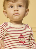 Body a maniche lunghe a righe LASILVAIN / 24H1BGR1BODA001
