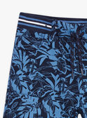 Bermuda navy stampa foglie bambino 22E3PGT3BER070