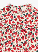 Camicia ecrù e rossa con stampa a fiori GAOPHELIE / 23H1BFQ1CHE001