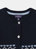 Navy CARDIGAN NUDOGUETTE / 25H2PFQ1CAR070