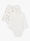 2 body nascita ecrù in cotone LOPE / 24H0NM11BOD001