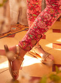 Leggings rosa con motivi floreali KLELEGETTE / 24E2PFO1LGD318