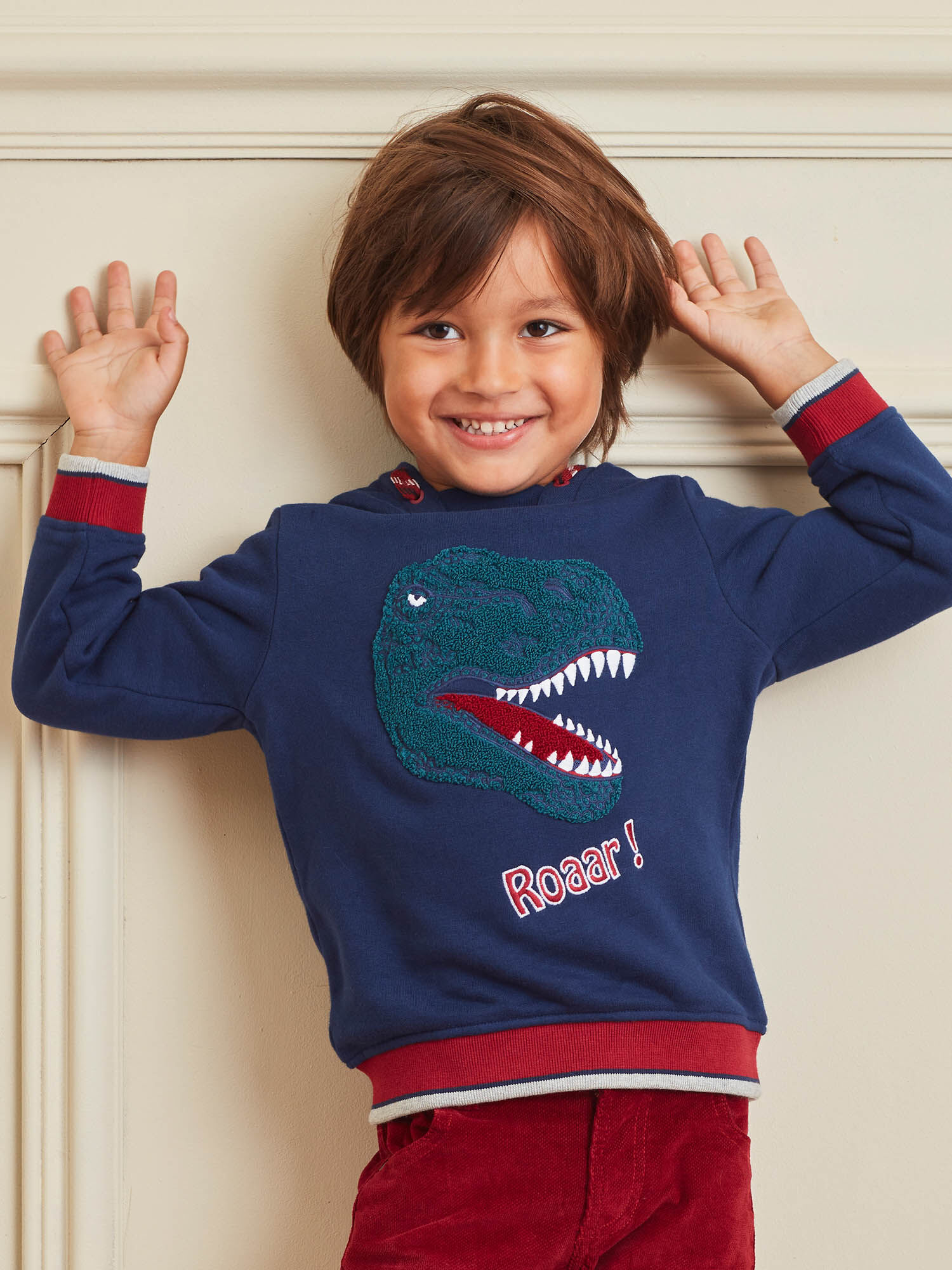 Felpa boy new arrivals rossa