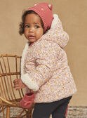 Cappotto con cappuccio double face ecrù e rosa GIDENISE / 23H1BF52MAN001