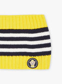 Scaldacollo navy  in maglia con stampa a righe FILARGO / 23E4BG51SNO070