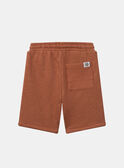 Bermuda in pile color terracotta KROCHOAGE / 24E3PGE1BERF519