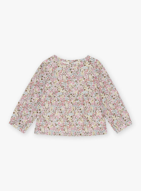 Camicia in popeline stampa a fiori neonata CADORY / 22E1BFB1CHED315