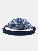 Marsupio blu e bianco matelassé con stampa a fiori LEPACHETTE / 24H4PFJ1BES001
