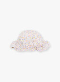 Cappello in popeline bianco con stampa a fiori FODELA / 23E0AFT1CHA000