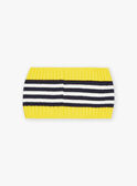 Scaldacollo navy  in maglia con stampa a righe FILARGO / 23E4BG51SNO070