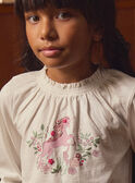 T-shirt con unicorno e fiori LADISHETTE / 24H2PFQ1TML001