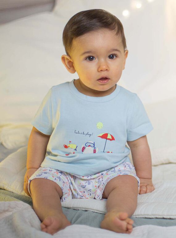 Tutina turchese neonato CEIBRAHIM / 22E5BG52GRE203