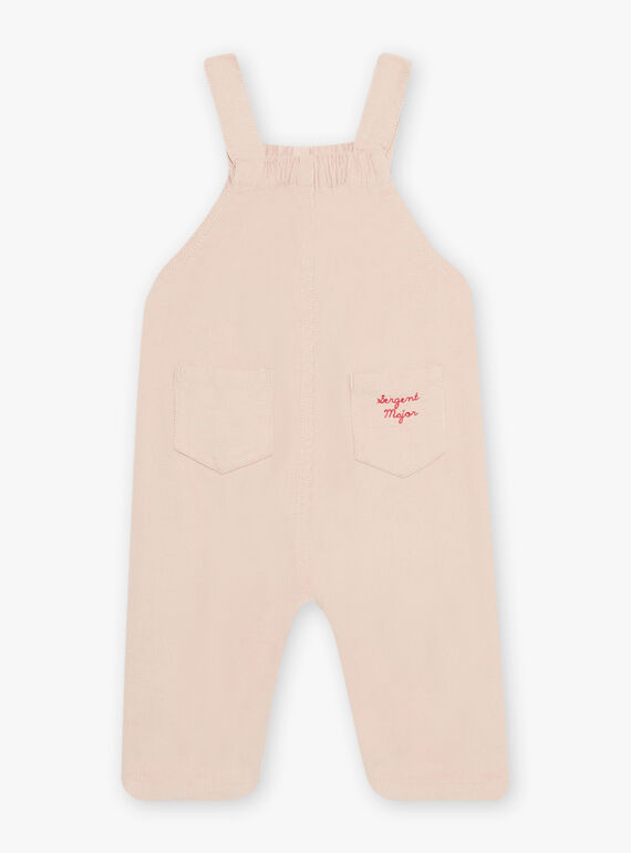 Salopette in velluto a costine beige rosato DAKLELIA / 22H1BFR1SAL801