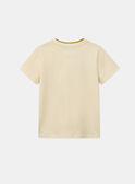 T-shirt beige con stampa KOBALLAGE / 24E3PGD3TMCB103