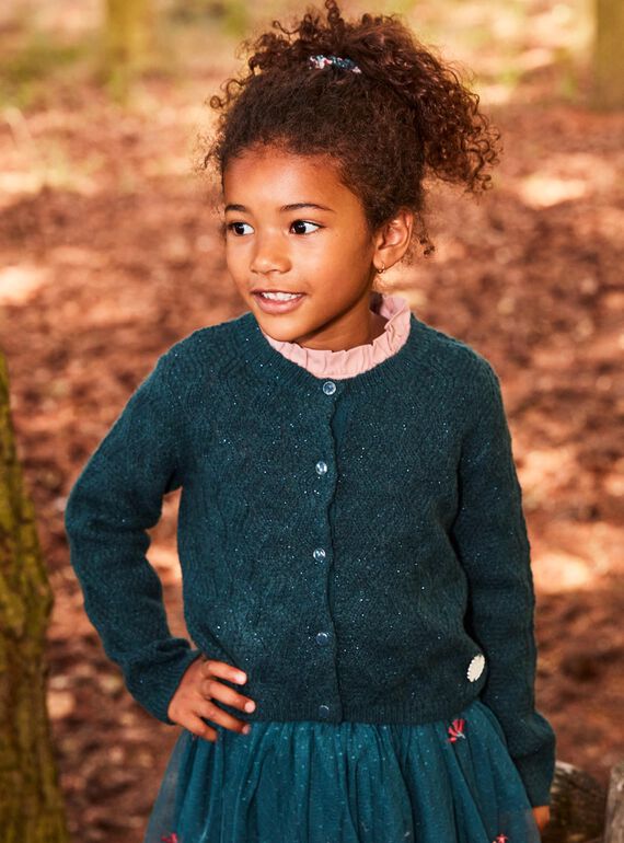 Cardigan in maglia fantasia DUICAETTE / 22H2PFZ1CARG633