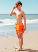 Shorts da bagno arancioni con motivo magico  MRUMOUAGE / 25E4PGC7MAIE405