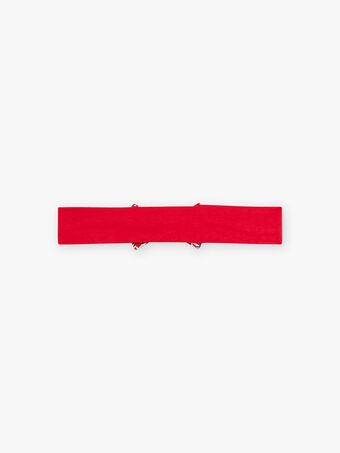 Fascia rossa con fiocco e con stampa neonata CAULINE / 22E4BFP1BAN050