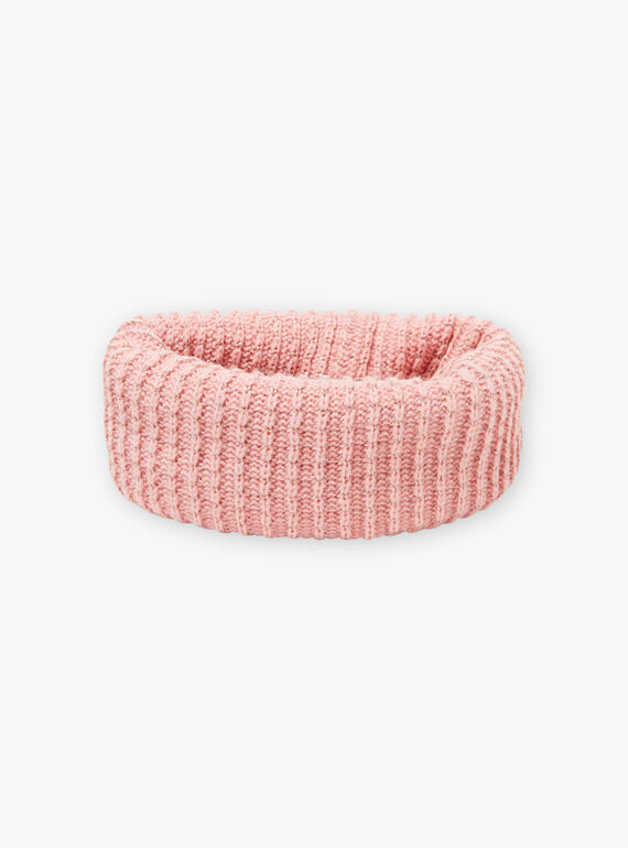 Scaldacollo rosa con motivi cuori bambina BLODYETTE / 21H4PFD3SNOD300