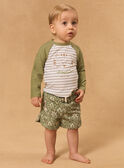 Shorts da bagno kaki con stampa giungla  MISACHA / 25E4BGC1MAI626