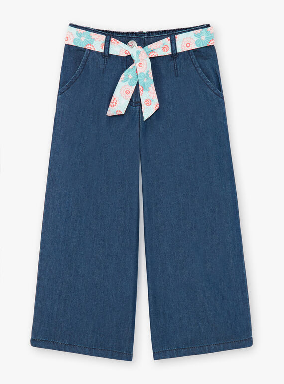 Pantaloni ampi in denim con cintura ZEPALAZETTE / 21E2PFI1PANK005