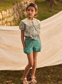 Shorts in cotone e lino con cintura MLESORETTE / 25E2PFO1SHOC242