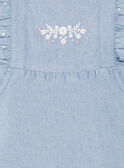 Pagliaccetto in jeans ricamato neonata ZAPRISKA / 21E1BFT1BAR721