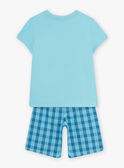Completo pigiama blu turchese motivo surf bambino CAWAIAGE / 22E5PG55PYJC216