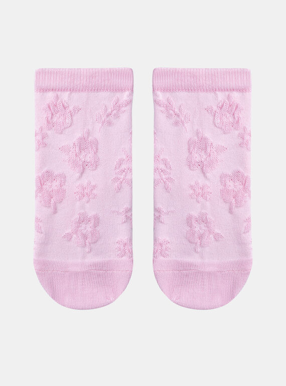 Calze rosa con motivo fiore KAJOURETTE / 24E4PF32SOQ318