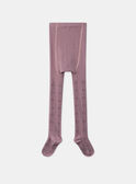 Collant malva con fantasia jacquard MAJOUETTE / 25E4PF72COL328