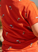 Polo rosso aranciato neonato CAWEDOU / 22E1BGP1POLF527