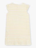 Camicia da notte a righe giallo sole bambina CHOUTETTE / 22E5PF52CHN102