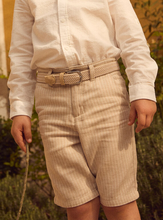 Shorts da cerimonia beige MRERAGE / 25E3PGL1BERA016