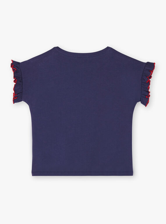 T-shirt maniche corte blu orizzonte bambino ZOTISETTE / 21E2PFB1TMC216