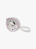Borsa rotonda a tracolla argentata motivo dalmata bambina BEBAGETTE / 21H4PF21BES956
