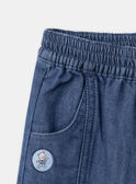 Pantaloni in denim blu con toppe LADORIAN / 24H1BGJ1JEAP274