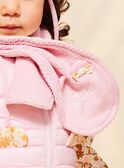 Sciarpa in maglia rosa antico con  orecchie 3D FIMARINE / 23E4BF51ECH030