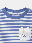 T-shirt a maniche lunghe a righe MACAMEL / 25E1BG82TMLC208