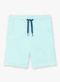Completo da spiaggia ecrù e celeste t-shirt e shorts bambino ZIPALAGE4 / 21E3PGQ3ENS001