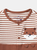 Tutina pigiama a costine con volpe LEALEXIS / 24H5BG37GREE406