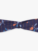 Fascia navy con stampa a fiori FAZOLI / 23E4BFR1BAN070