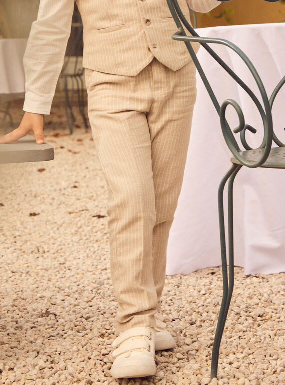 Pantaloni da completo beige MREXAGE / 25E3PGL1PANA016